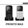 TELEFONO CELLULARE SAIET SENIOR PRONTO MAX ITALIA - BLACK [CON BASE RICARICA]