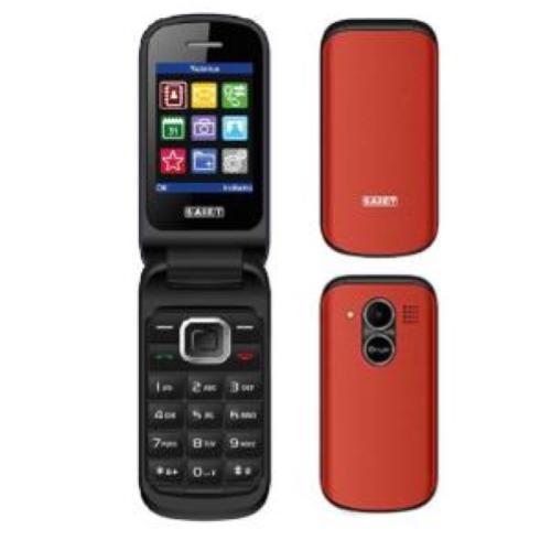 TELEFONO CELLULARE SAIET CANDY DUAL SIM ITALIA - RED