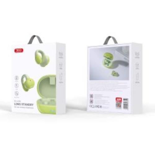 AURICOLARE BLUETOOTH XO G18 GREEN - EAR HOOK TWS STEREO