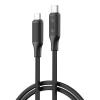 CAVO USB TYPE-C > TYPE-C - XO NB-Q265B - BLACK [PD 60W]