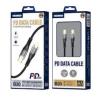 CAVO USB TYPE-C PD > LIGHTNING - JELLICO B20 - BLACK [30W]