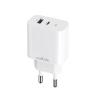 ALIMENTATORE DA RETE UNIVERSALE - 1 USB + TYPE-C PD [25W] MAXLIFE MXTC-06-25AC - WHITE