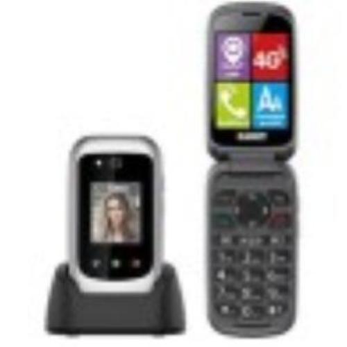 TELEFONO CELLULARE SAIET SENIOR PRIME GPS 4G ITALIA - SILVER [CON BASE RICARICA]