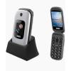 TELEFONO CELLULARE SAIET SENIOR PRIME ITALIA - SILVER [CON BASE RICARICA]