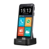 TELEFONO CELLULARE BRONDI AMICO VERO 4G DUAL SIM BLACK [SMARTPHONE CON VASCHETTA RICARICA E COVER]