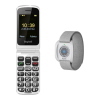 TELEFONO CELLULARE BEGHELLI SLV30 GPS+ ITALIA - SILVER [CON BASE DI RICARICA E TASTO SOS] + BRACCIALETTO