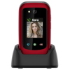 TELEFONO CELLULARE SAIET SENIOR PRIME GPS 4G ITALIA - RED [CON BASE RICARICA]