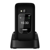 TELEFONO CELLULARE SAIET SENIOR SCUDO 4+ 4G ITALIA - BLACK [CON BASE RICARICA]
