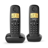 TELEFONO CORDLESS SIEMENS GIGASET BASIC 100 DUO BLACK