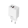 ALIMENTATORE DA RETE USB + TYPE-C PD [20W] MAXLIFE MXTC-13-20AC - WHITE